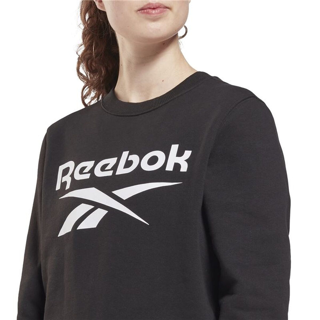Damen Sweater Reebok Identity Logo Fleece Schwarz - Mode & Accessoires