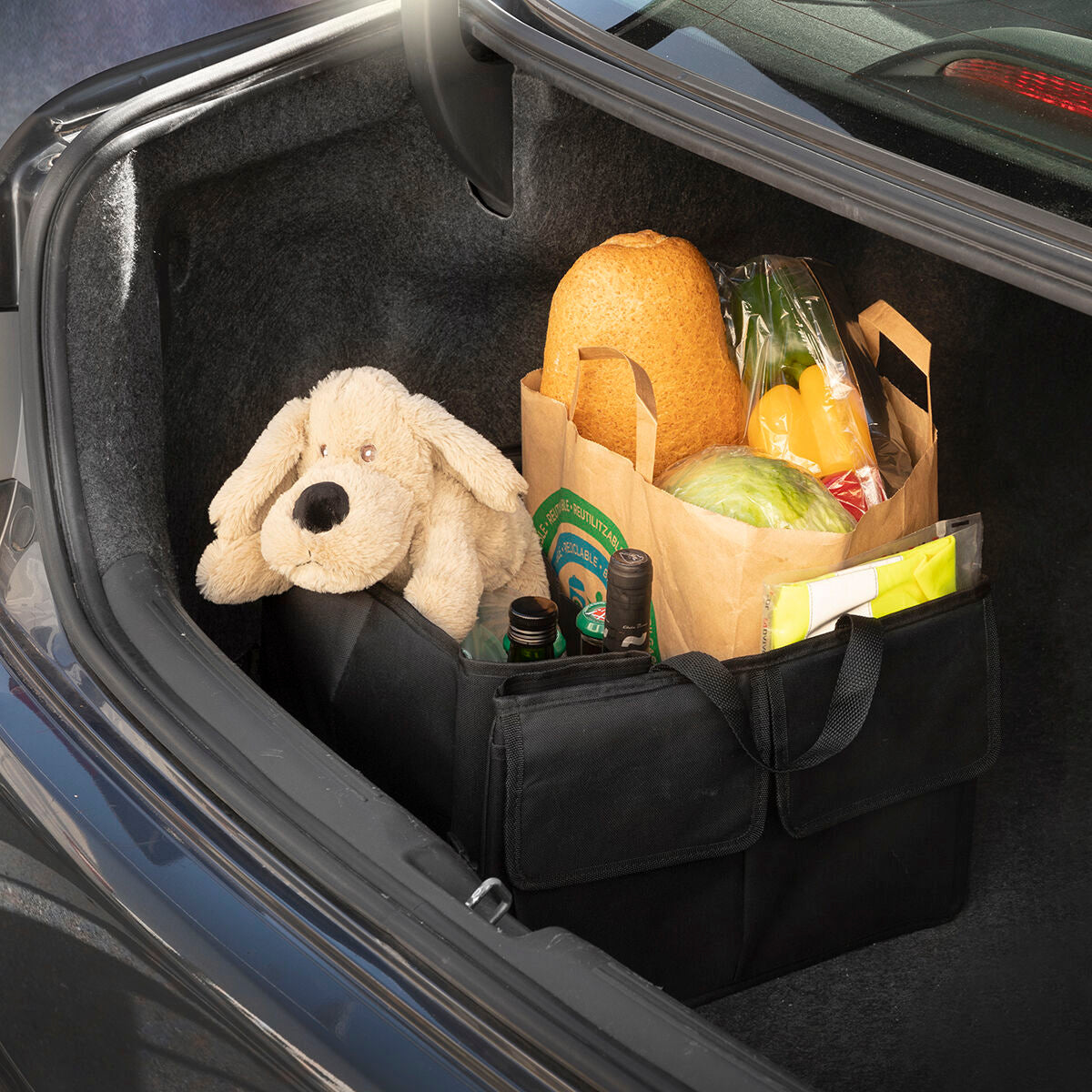Faltbarer Kofferraum-Organizer Carry für Ordnung im Auto
