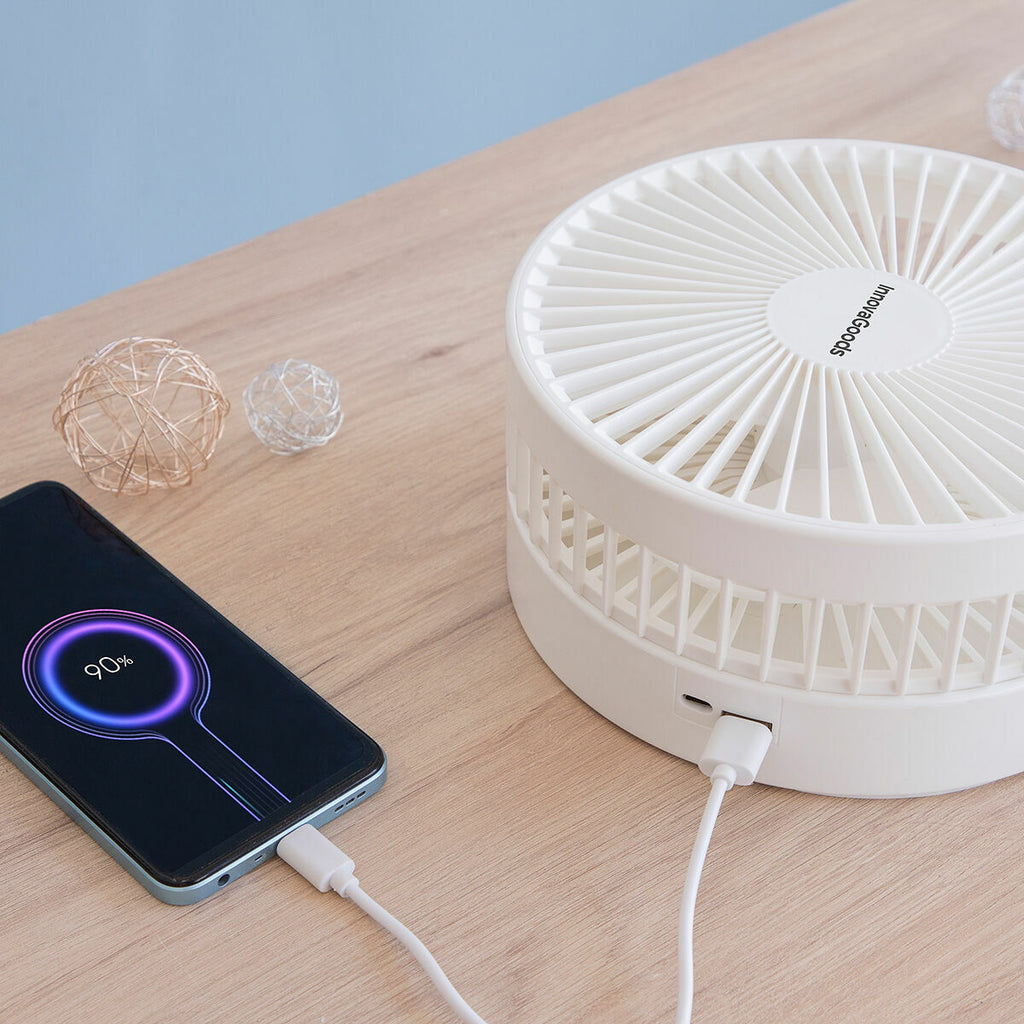 Faltbarer wiederaufladbarer 3-in-1 Ventilator 7200 mAh