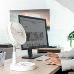Faltbarer wiederaufladbarer 3-in-1 Ventilator 7200 mAh