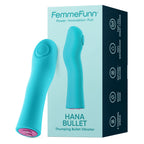 FemmeFunn Mini Vibrator Blau - Wasserfest Silikon Aufladbar - Erotik Shop