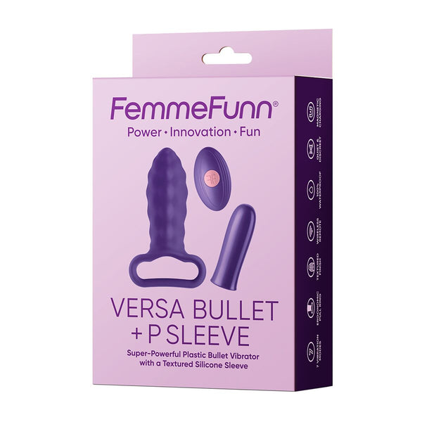 FemmeFunn VERSA BULLET: Lila Silikon Analplug aufladbar - Erotik Shop