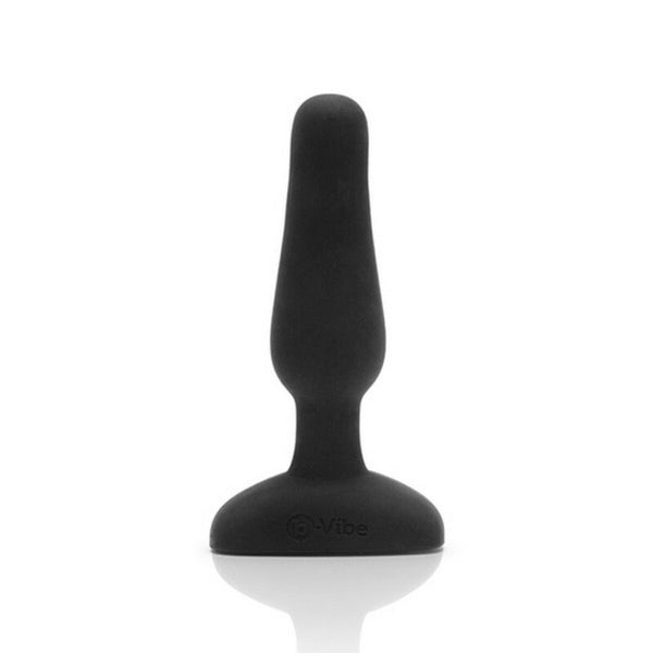 Fernbedienbarer Analplug B-Vibe NOVICE Schwarz aus Silikon - Erotik Shop