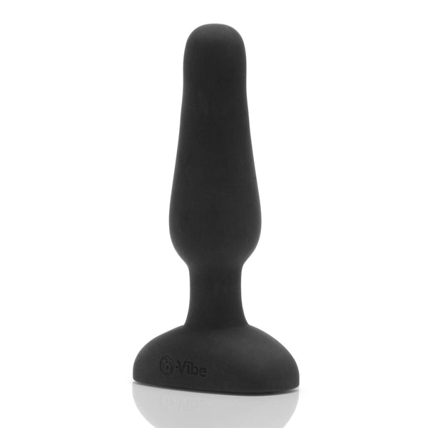 Fernbedienbarer Analplug B-Vibe NOVICE Schwarz aus Silikon - Erotik Shop