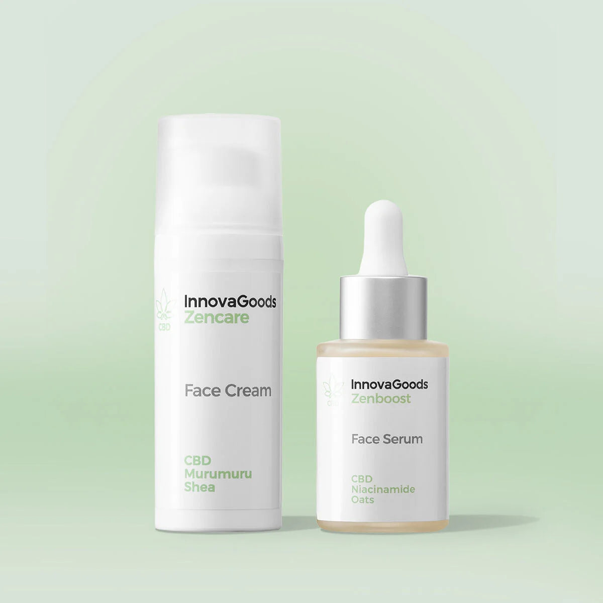 Doppel-Pack Feuchtigkeitspflege Gesicht CBD