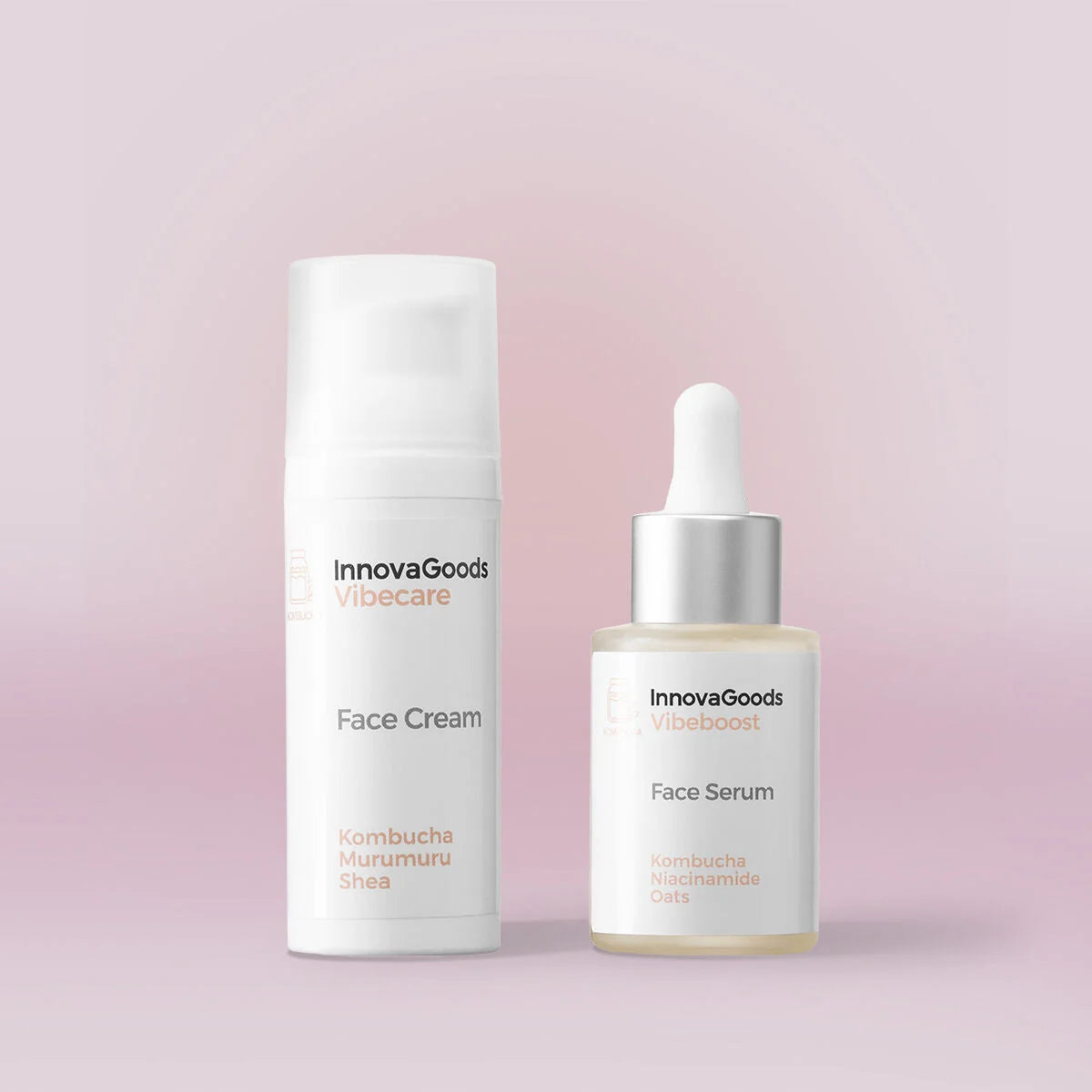 Vibecare Gesichtscreme und Vibeboost Gesichtsserum