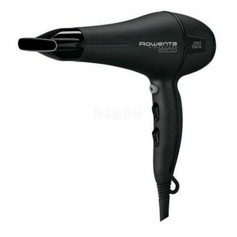 Black Rowenta CV7810F0 Haartrockner mit elegantem schwarzen Design and 2200W Leistung