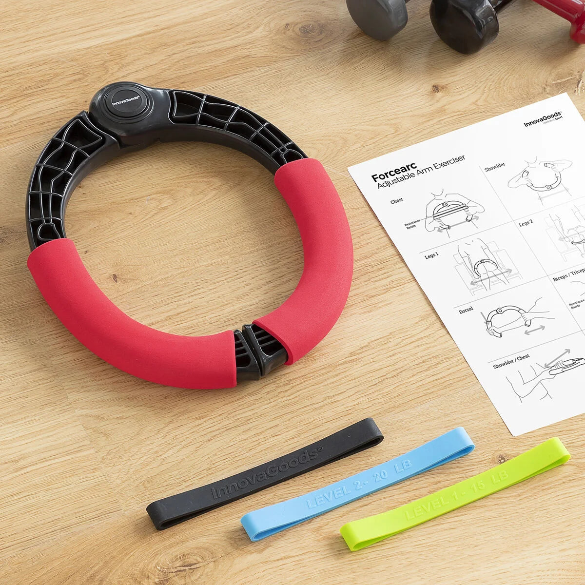 Armtrainer Forcearc mit 3 Widerstandsbändern – Produktansicht 3
