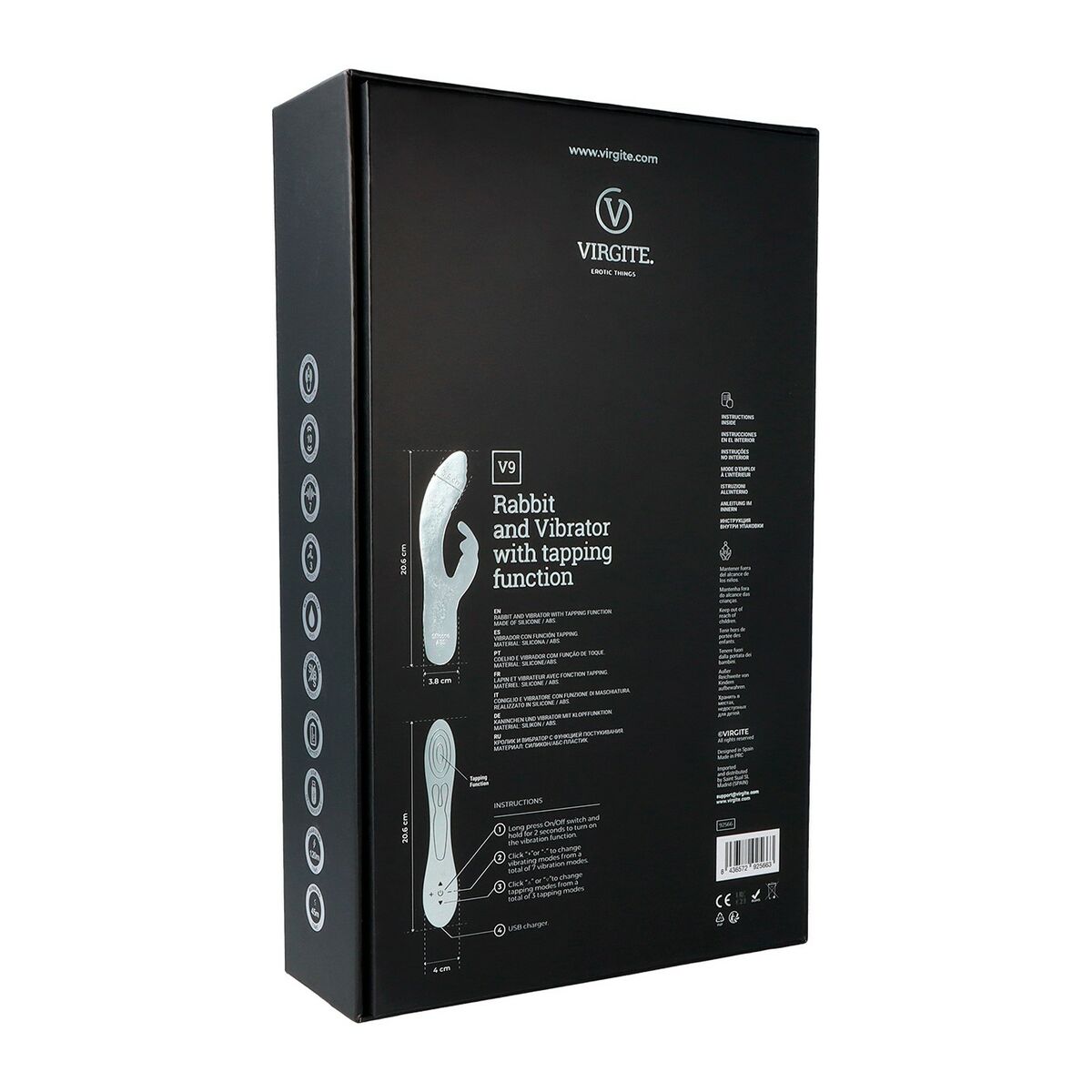 G Punkt Vibrator Virgite Blau für intensive - Erotik Shop