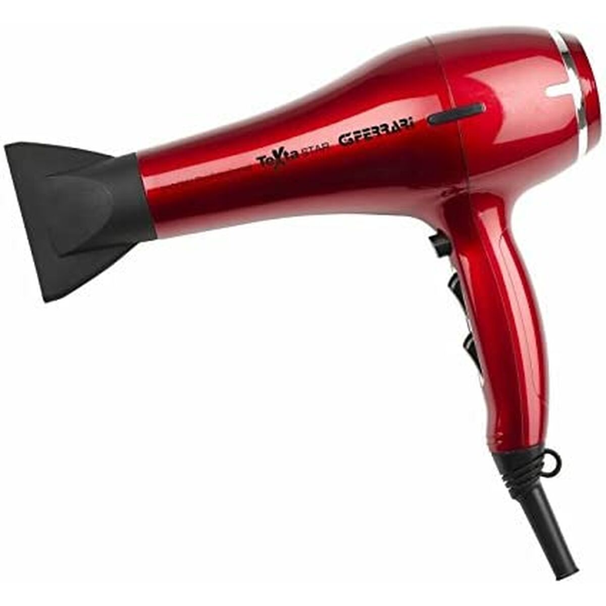 Red hair dryer with black nozzle G3Ferrari G30034RD für schnelles Styling