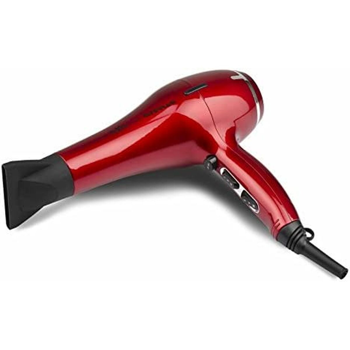 Red hair dryer with black nozzle G3Ferrari G30034RD für schnelles styling