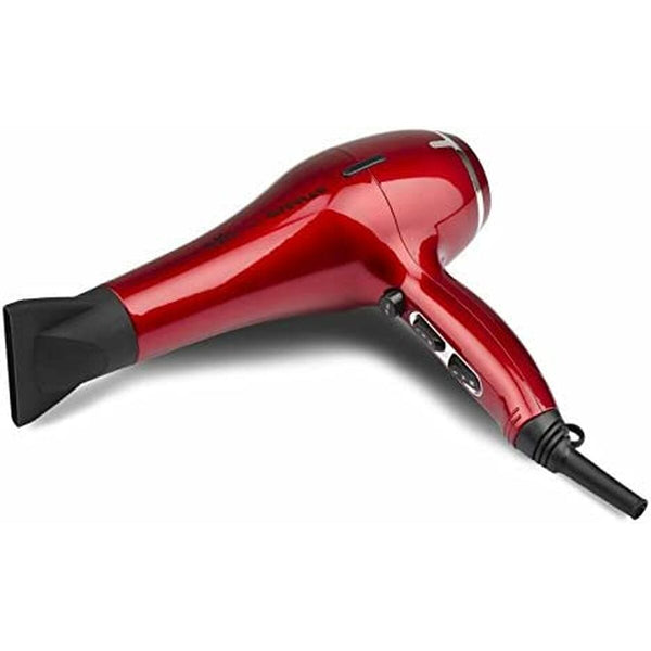 Red hair dryer with black nozzle G3Ferrari G30034RD für schnelles styling