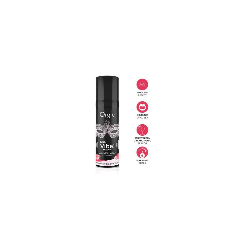 Gleitmittel Erdbeere Orgie 15 ml Vibrator für Spaß - Neuheiten
