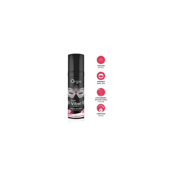 Gleitmittel Erdbeere Orgie 15 ml Vibrator für Spaß - Neuheiten