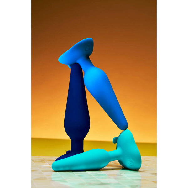 Gplug Analplug klein aus Silikon - Blau unisex diskret - Erotik Shop