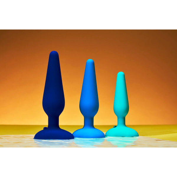 Gplug Analplug klein aus Silikon - Blau unisex diskret - Erotik Shop