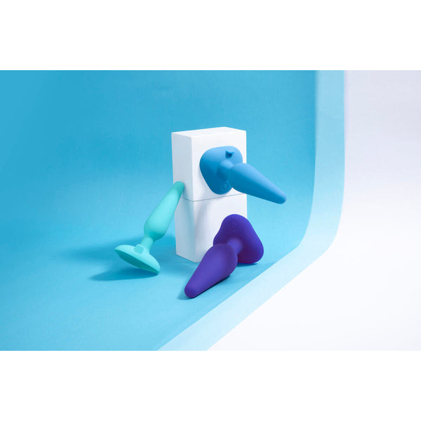 Gplug Analplug klein aus Silikon - Blau unisex diskret - Erotik Shop