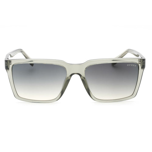 Graue Sonnenbrille mit Gradientlinsen, guess herrensonnenbrille, stilvolles markenetui