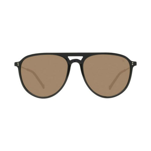 Black aviator sunglasses Hackett Herrensonnenbrille aus schwarzem Azetat-Rahmen kombiniert HSB8430157 für zeitlose Eleganz