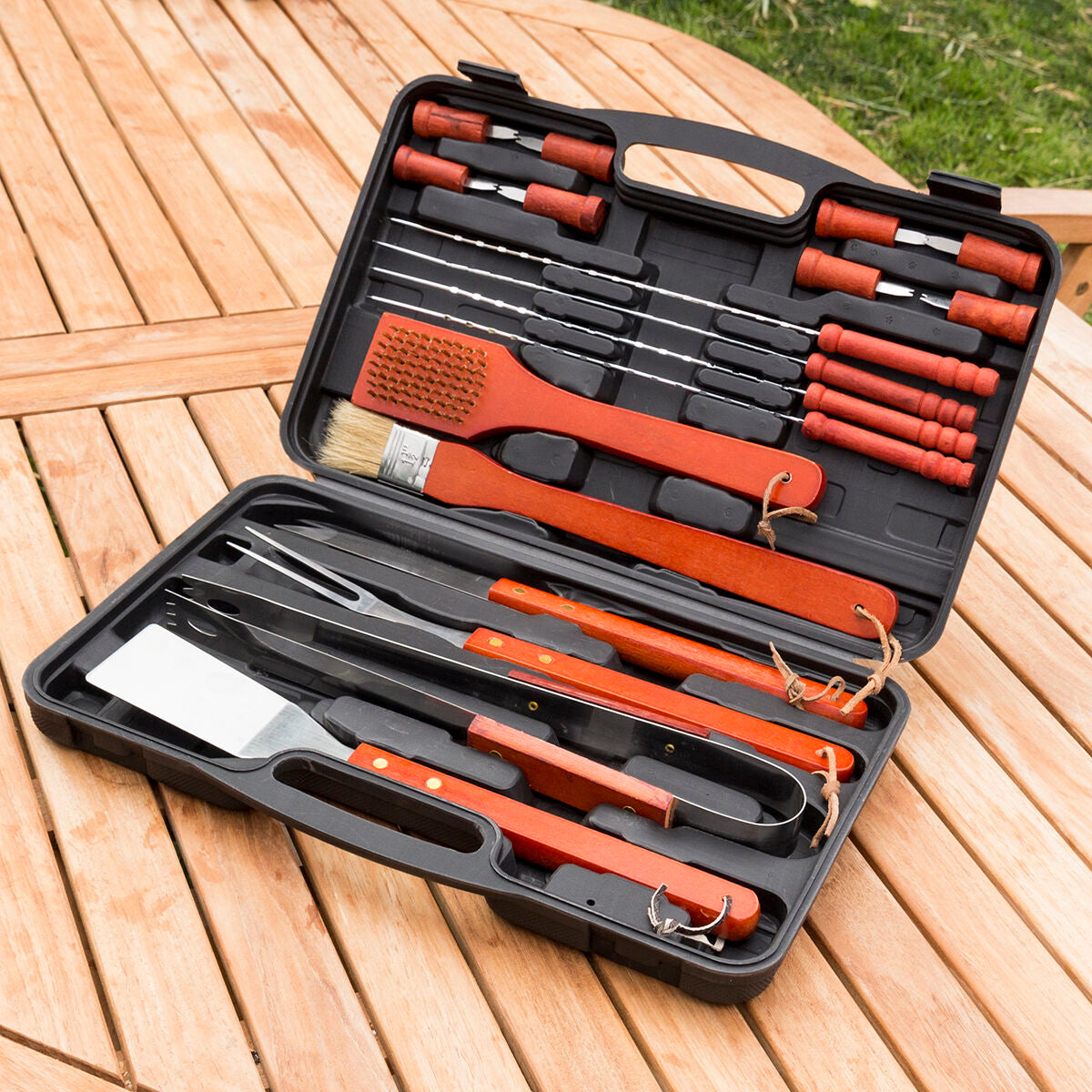 Handkoffer Barbacoa innovative Barbecue Box 18 Stücke