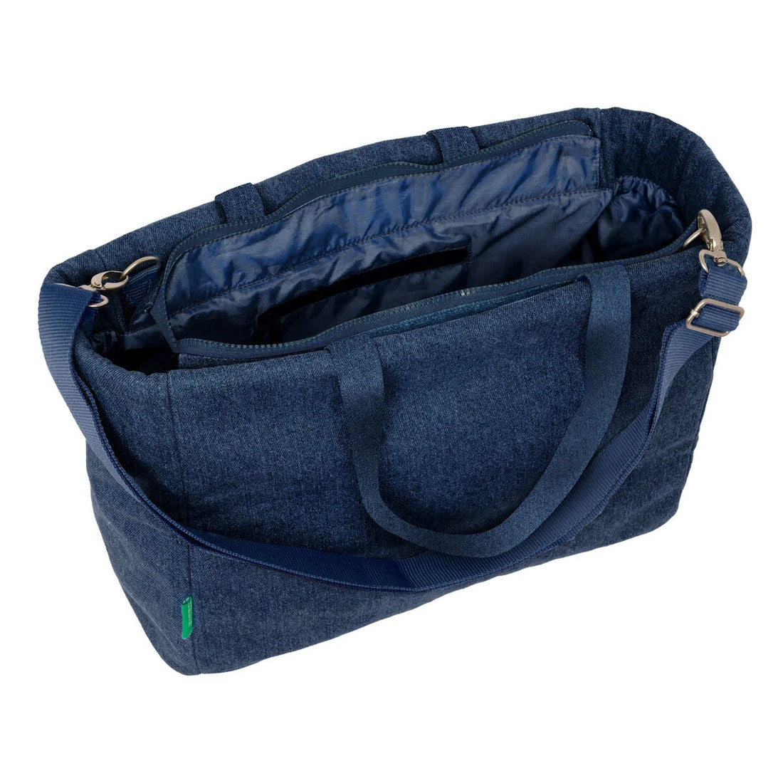 Benetton Denim Laptoptasche Blau bis 14,1 Zoll – Detailansicht 3