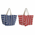 Handtasche DKD Home Decor Blau Rot Aluminium