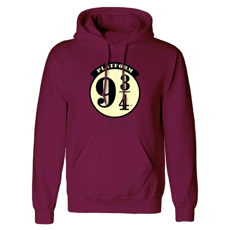 Unisex-Hoodie Harry Potter Gleis 9¾ – Burgunderrot