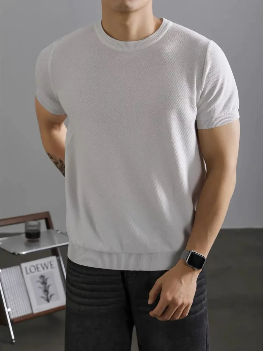 Herren Basic T-Shirt Plus Size