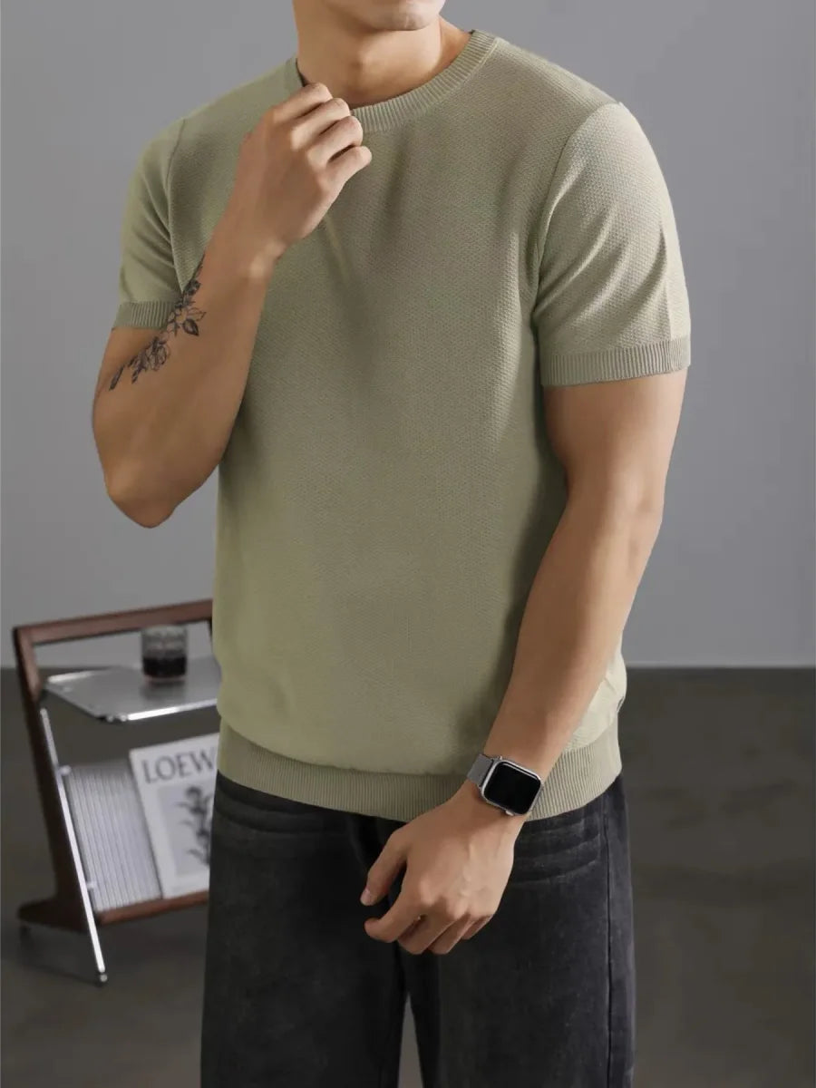 Herren Basic T-Shirt Plus Size