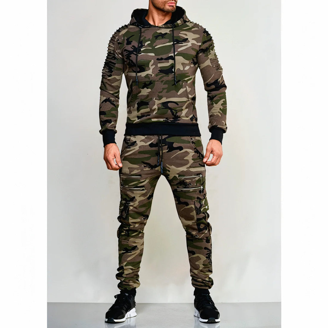 Herren Camouflage-Trainingsanzug Outdoor – Detailansicht 3