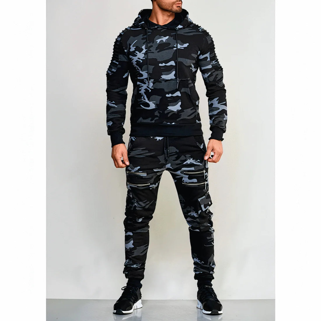Herren Camouflage-Trainingsanzug Outdoor – Detailansicht 1