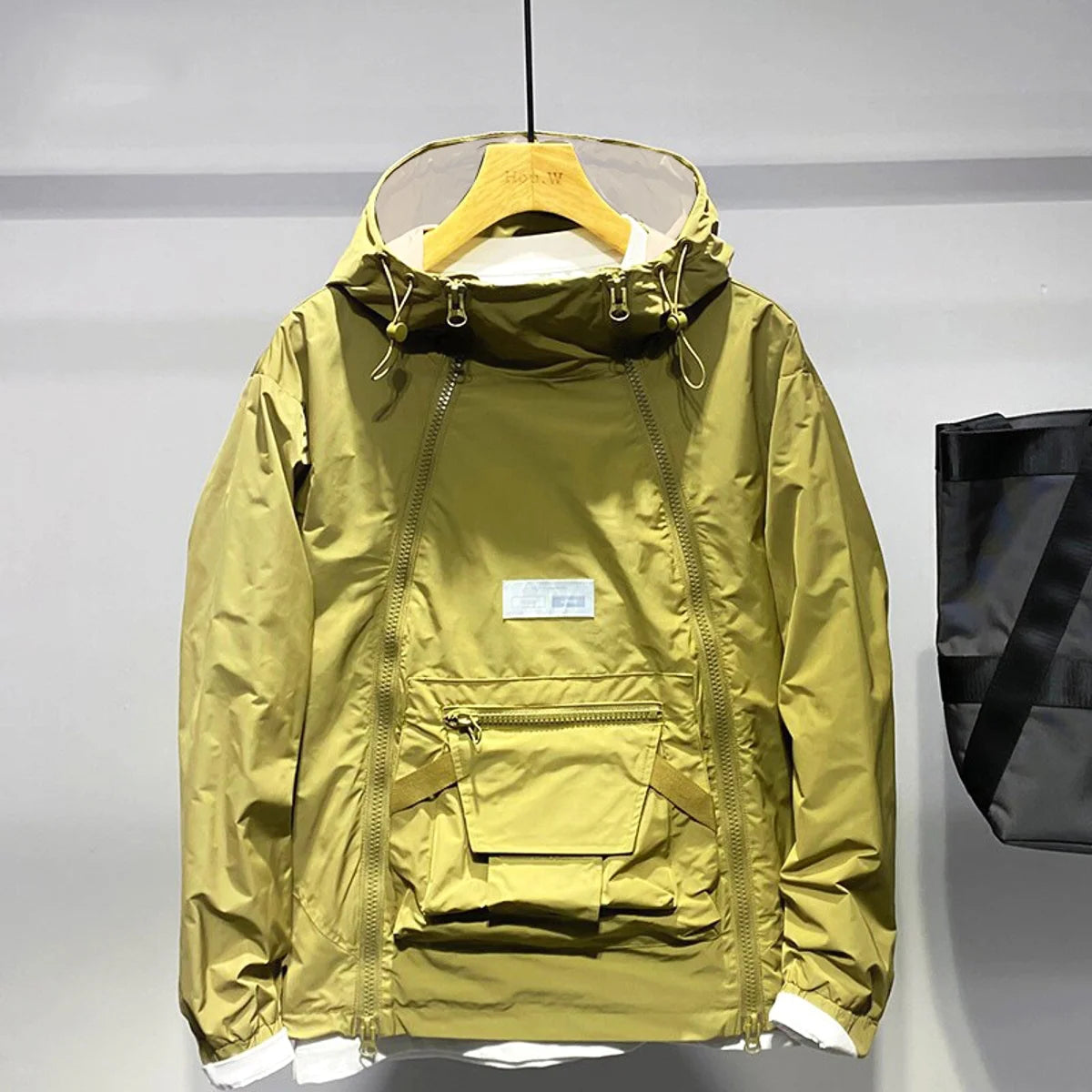 Herren Cargo-Sportjacke mit Doppelreißverschluss