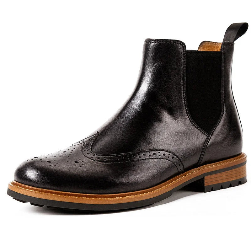 Herren Retro-Chelsea-Boots aus Rindsleder