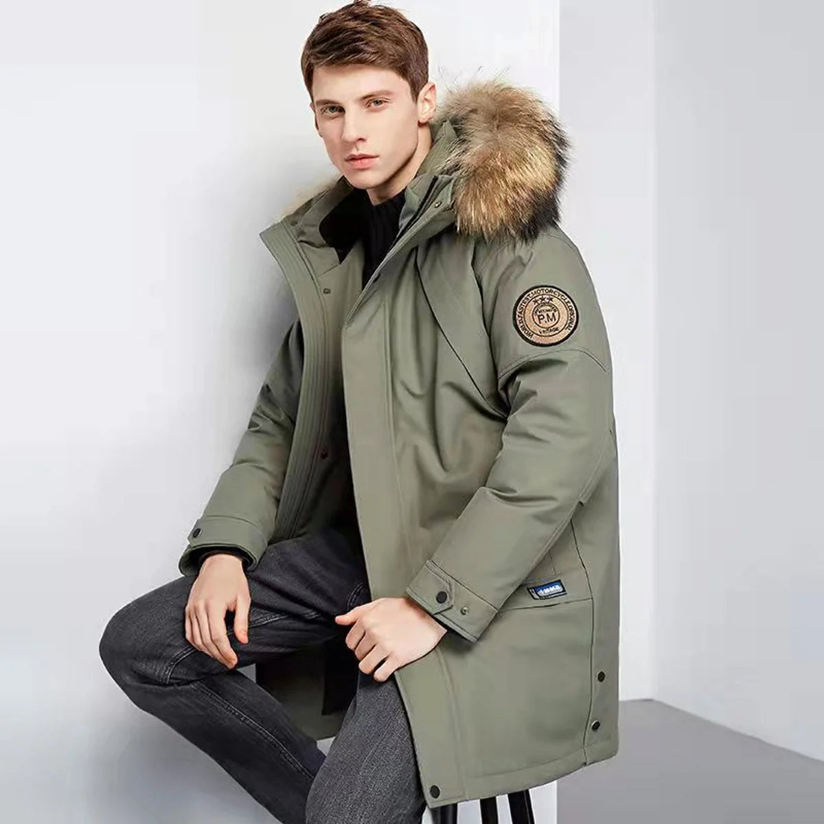 Herren Daunenjacke, leicht & wasserabweisend