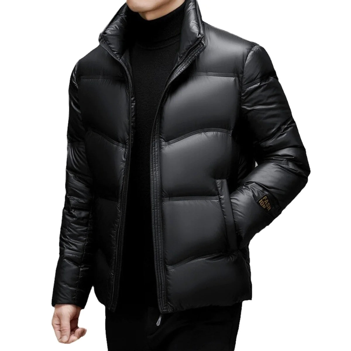 Herren Daunenjacke mit Stehkragen