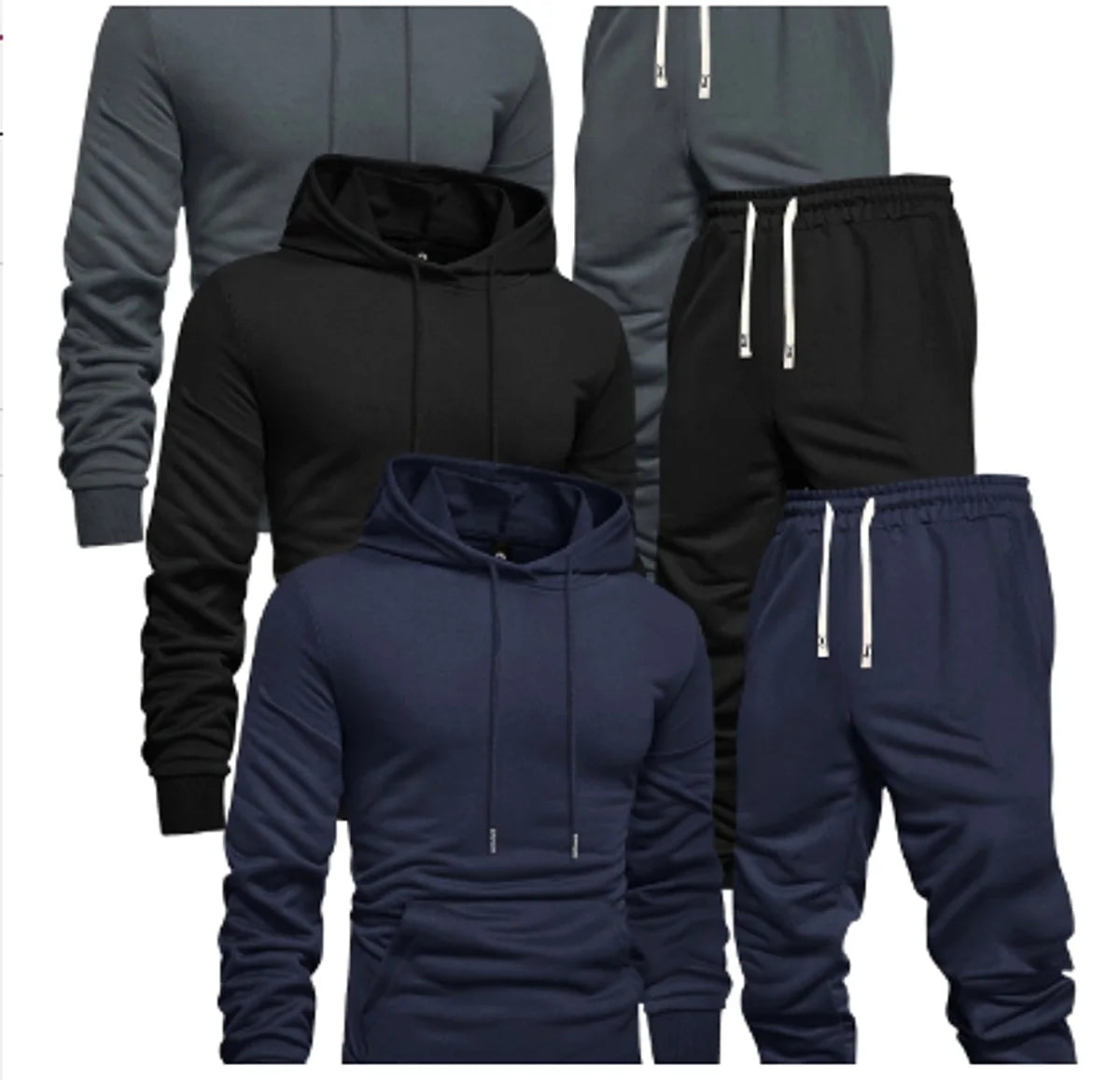 Herren Freizeit-Sportset mit Hoodie & Hose
