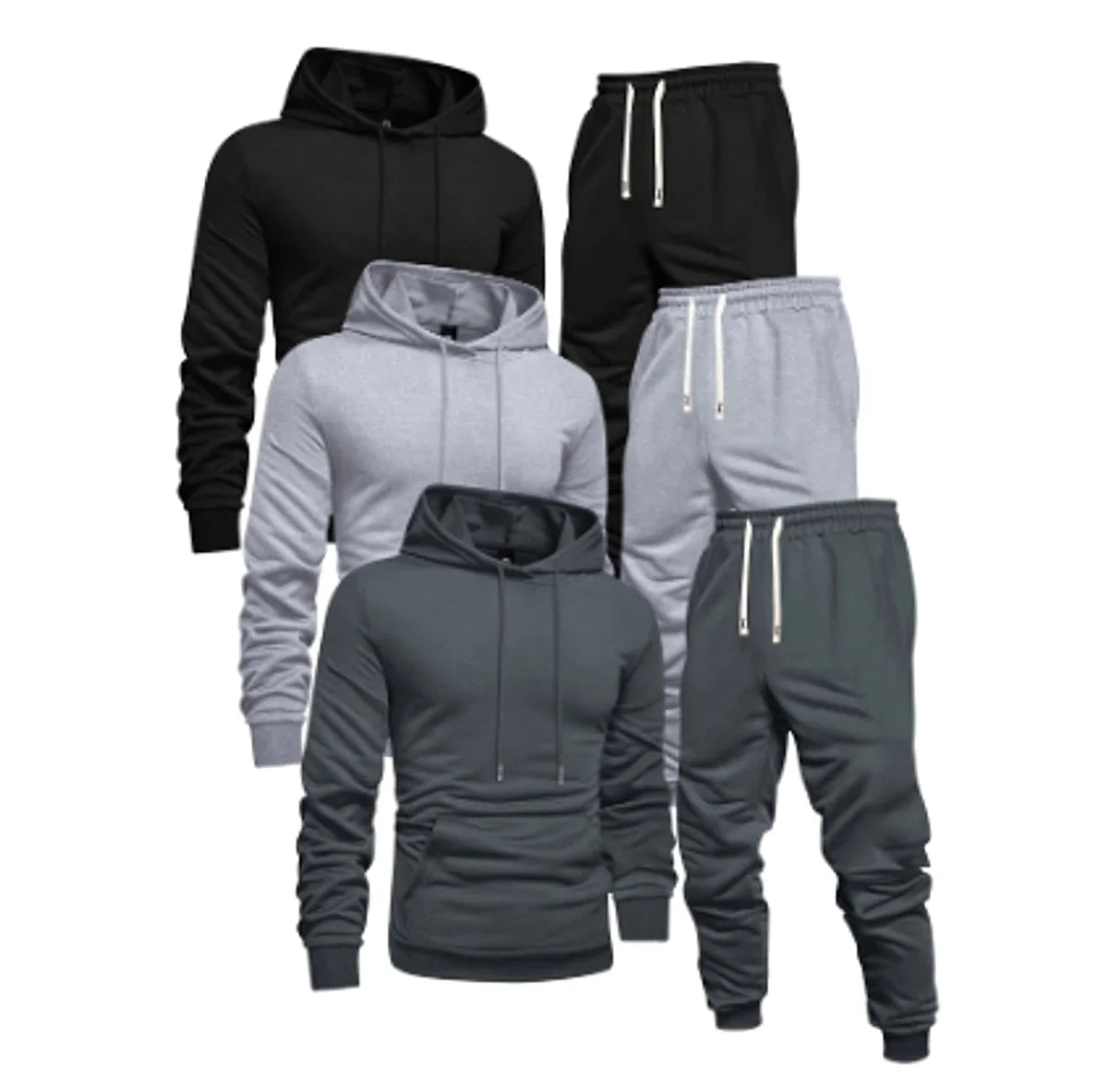 Herren Freizeit-Sportset mit Hoodie & Hose