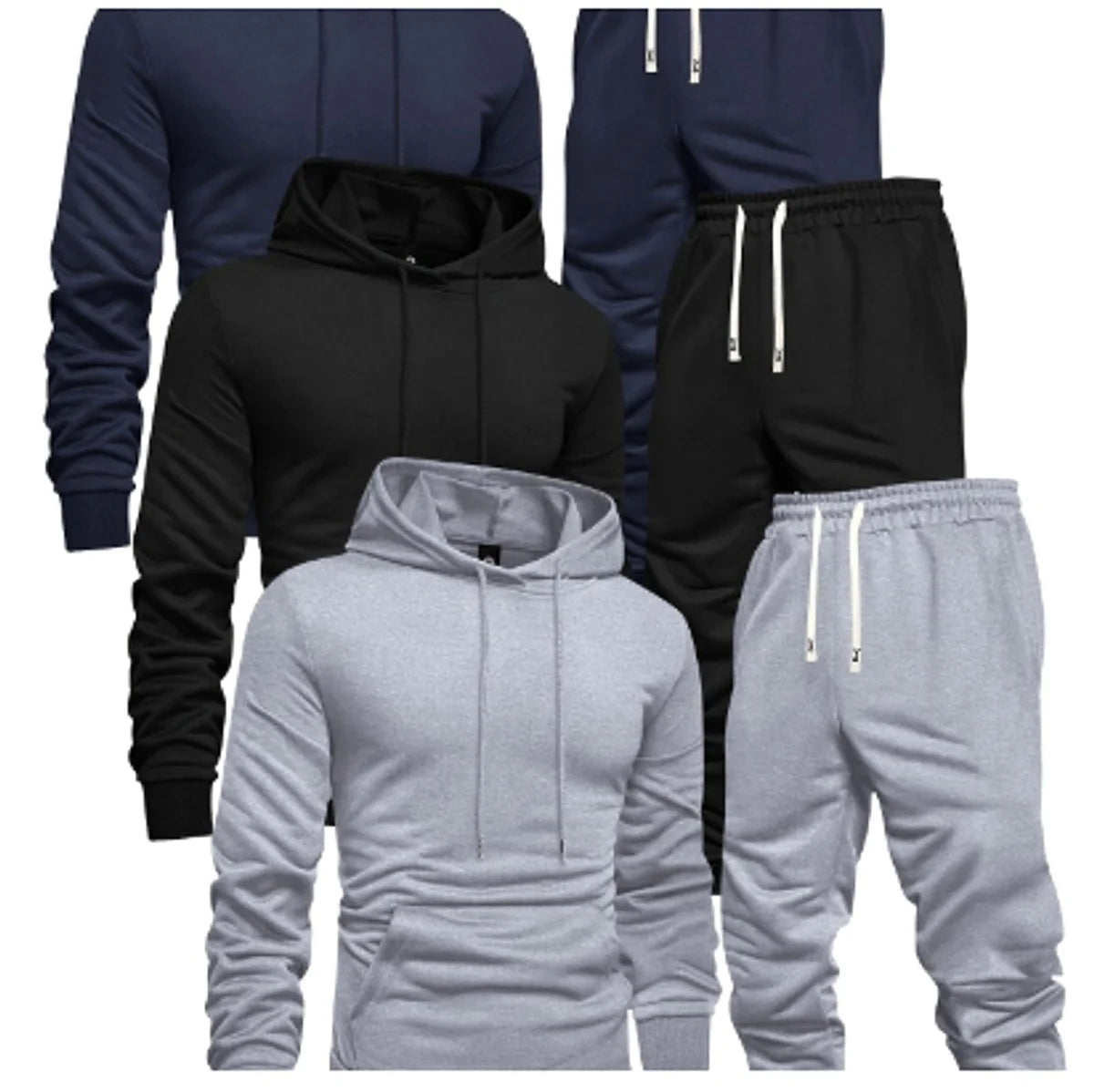 Herren Freizeit-Sportset mit Hoodie & Hose