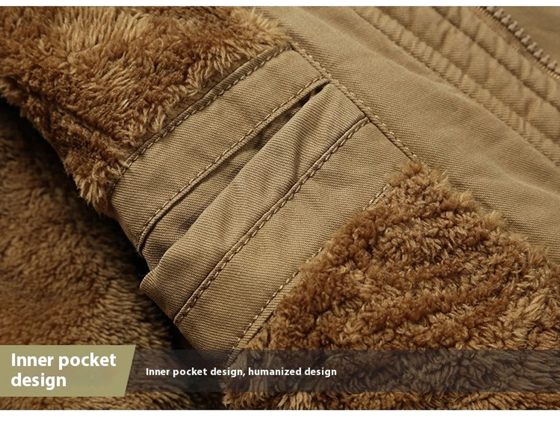 Herren Freizeitjacke mit Fleecefutter – Detailansicht 4