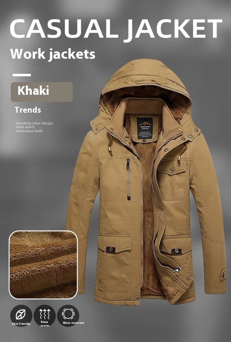 Herren Freizeitjacke mit Fleecefutter – Produktansicht 2