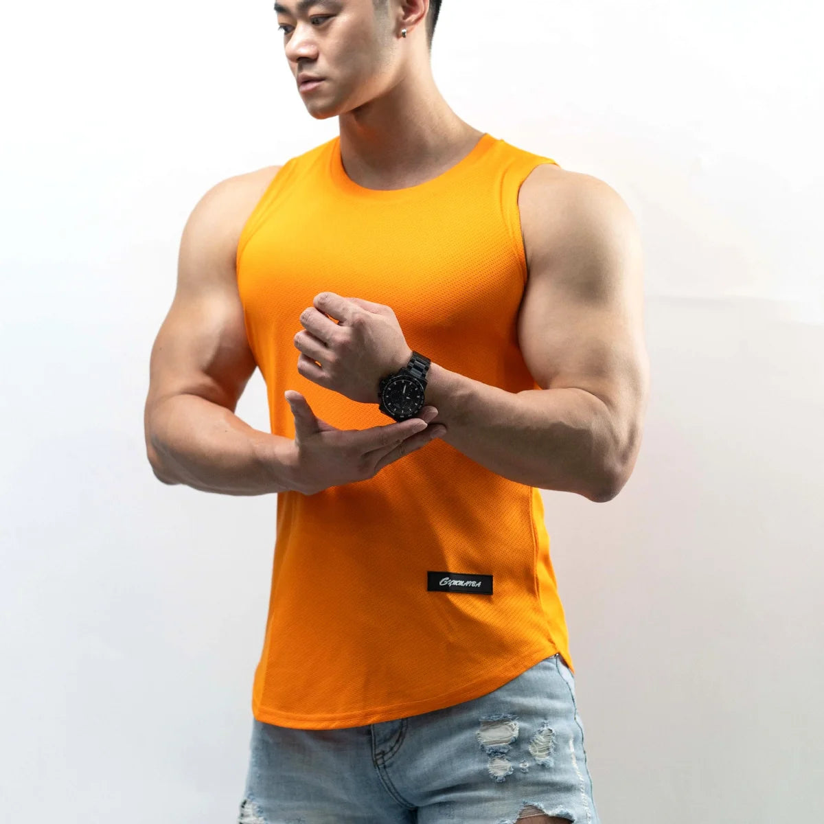 Herren Funktions-Tanktop aus Eisseide