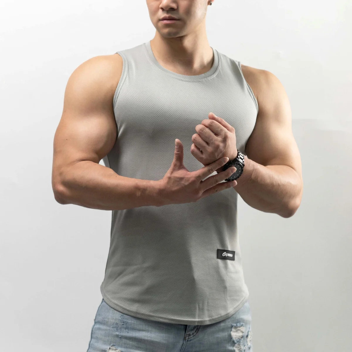 Herren Funktions-Tanktop aus Eisseide