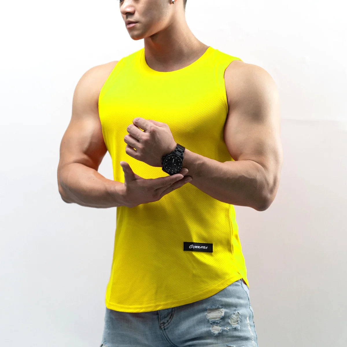 Herren Funktions-Tanktop aus Eisseide