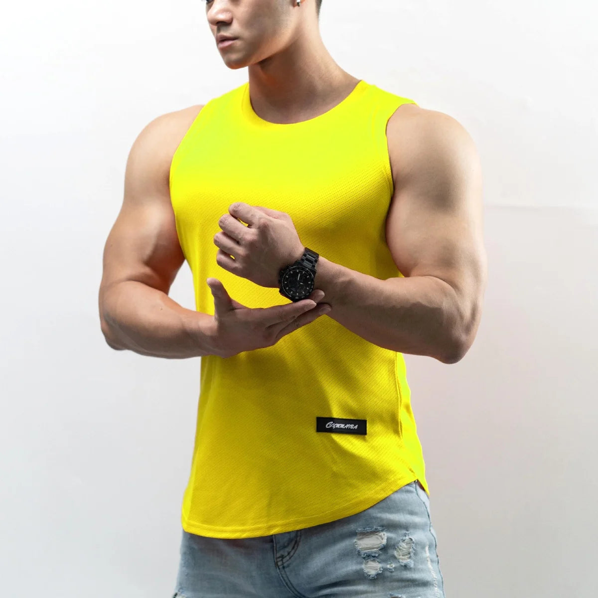 Herren Funktions-Tanktop aus Eisseide