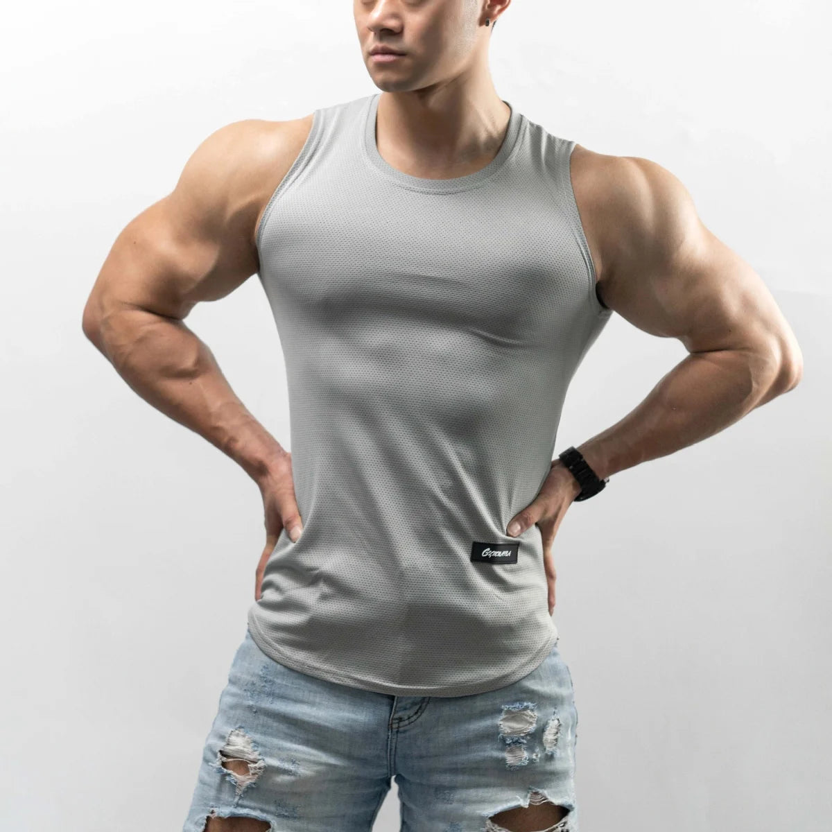Herren Funktions-Tanktop aus Eisseide