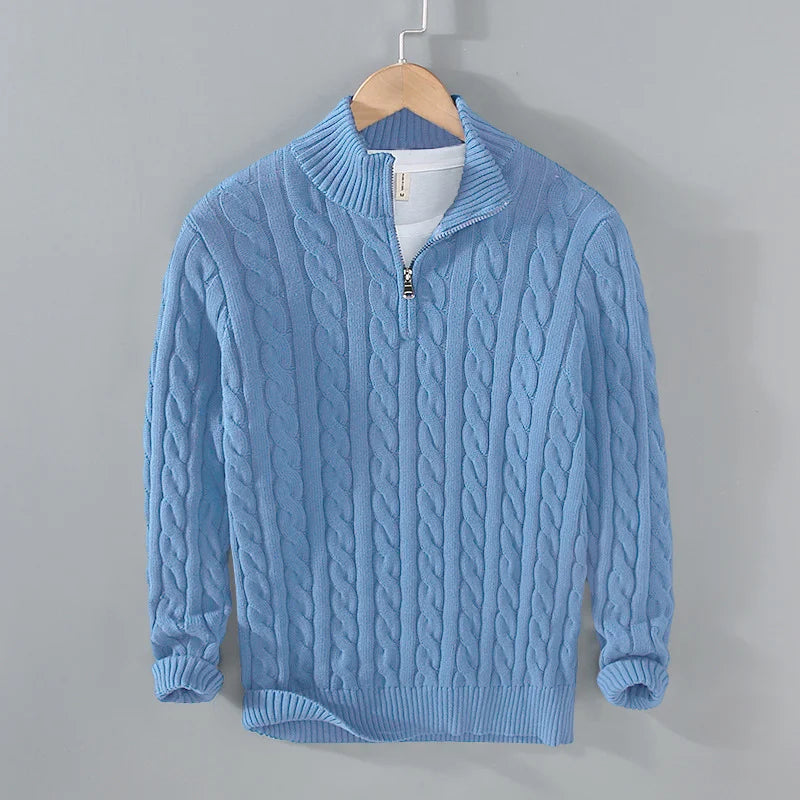 Herren Grobstrick-Rollkragenpullover – Detailansicht 5