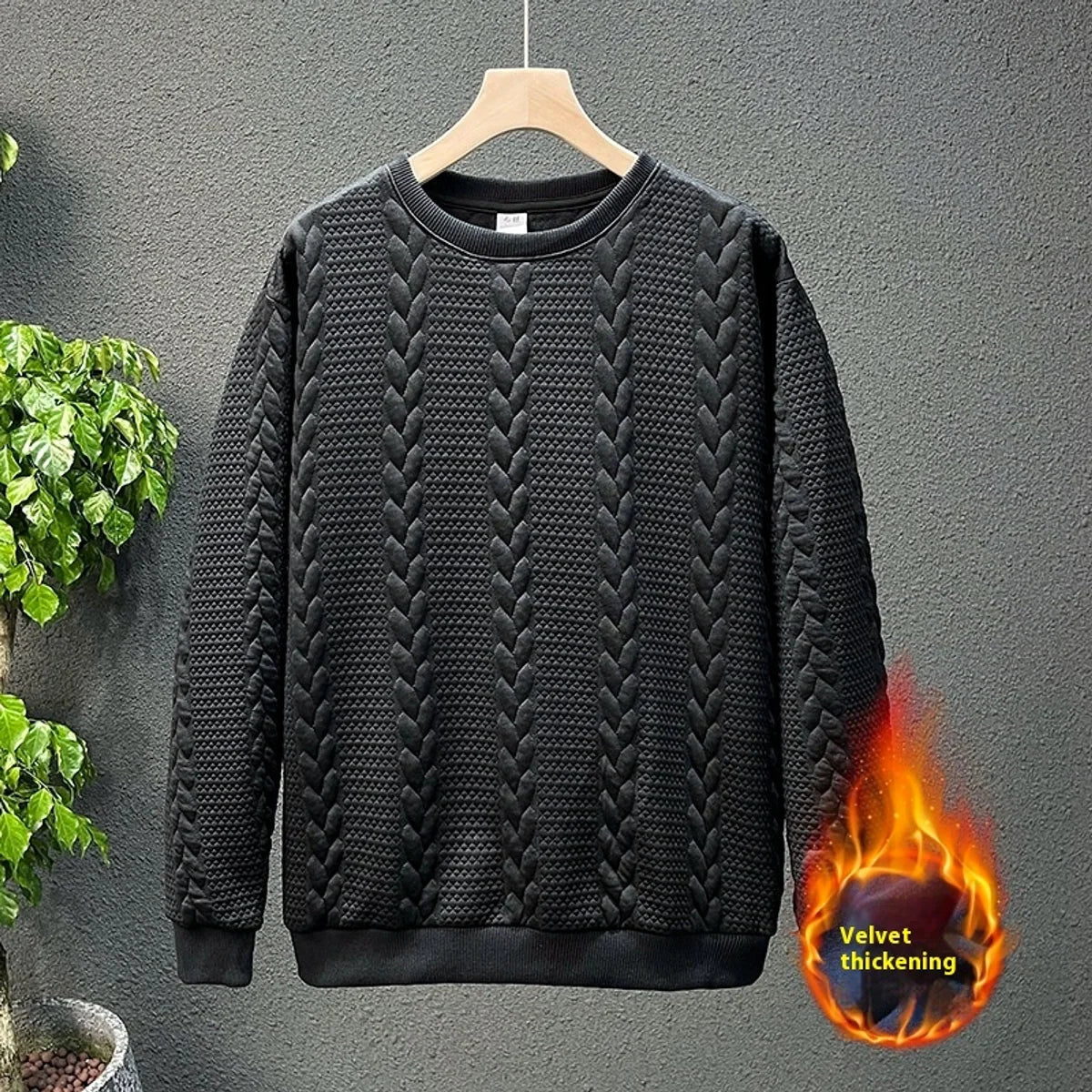 Herren Hoodie mit gebürstetem Innenfutter
