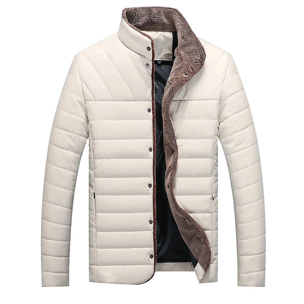Herren mittellange Jacke mit Baumwollwattierung