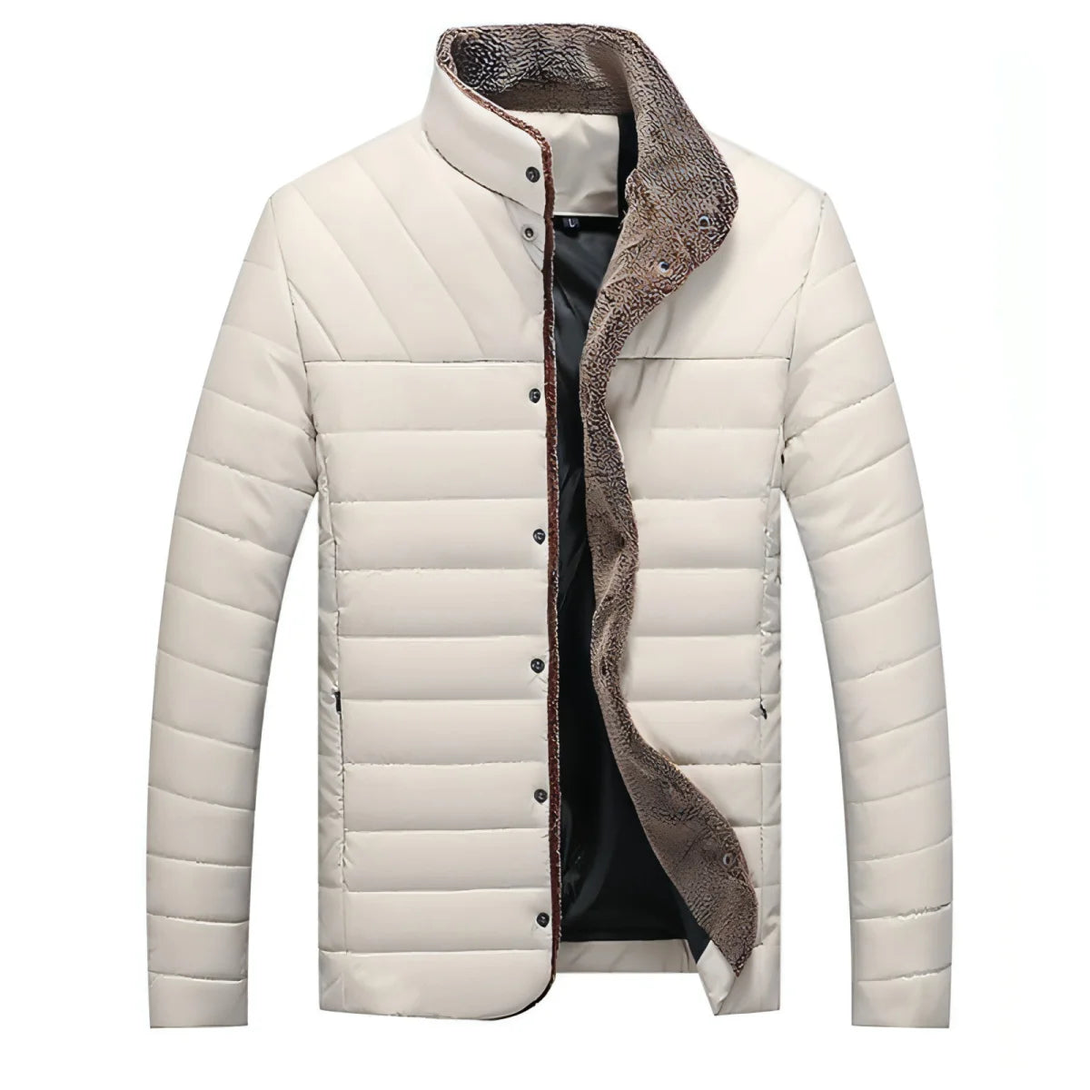 Herren mittellange Jacke mit Baumwollwattierung – ausgewählte Produktansicht