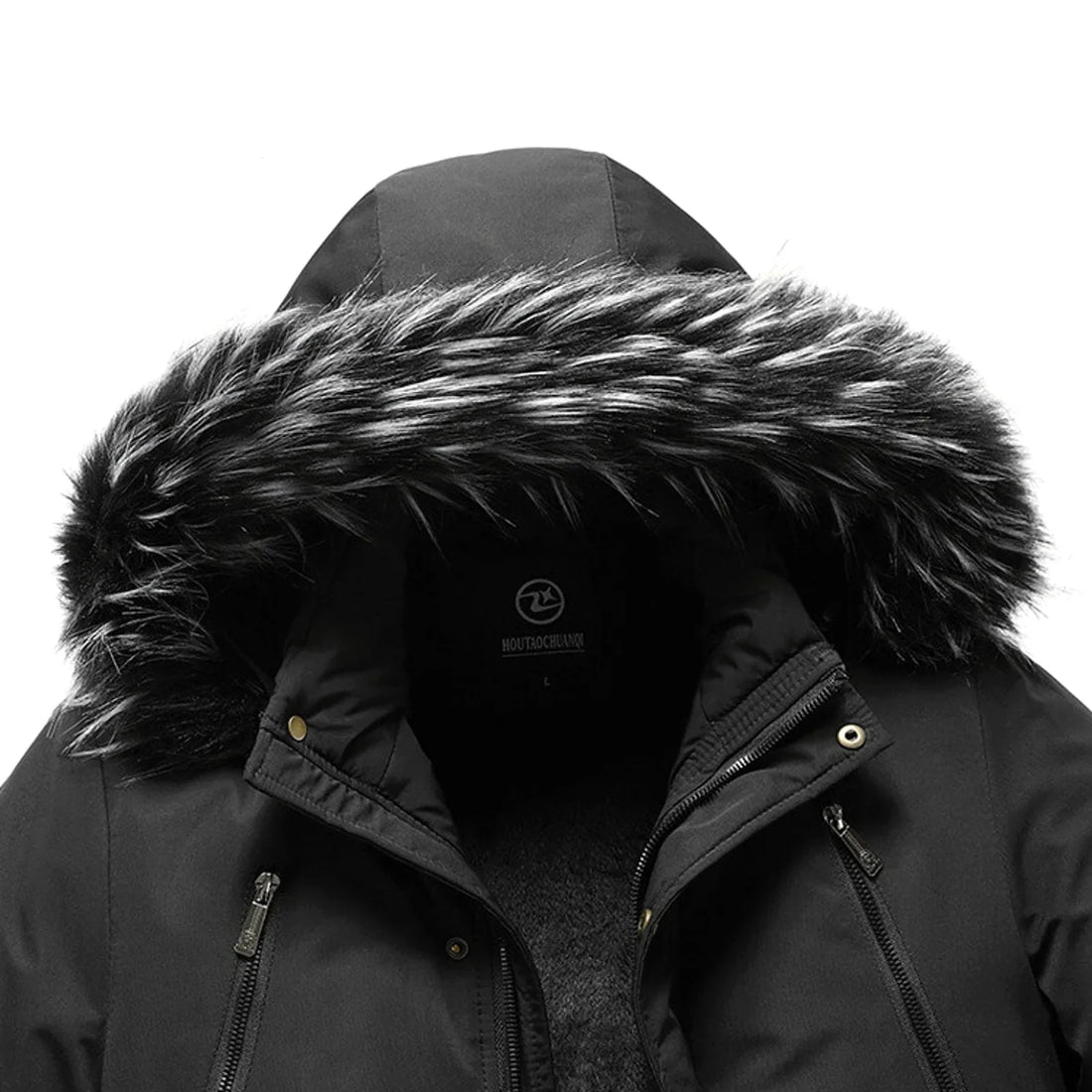 Herren Freizeitjacke mit Baumwollwattierung – Detailansicht 4